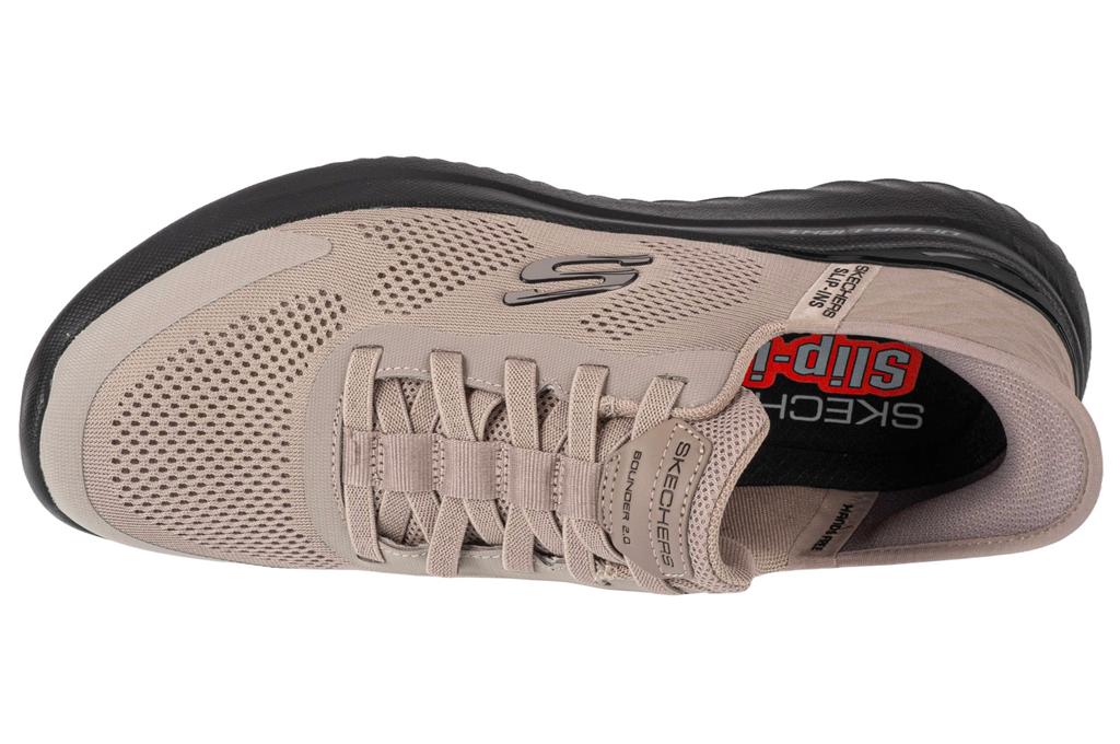 Skechers Slip-Ins: Bounder 2.0 - Emerged, Mens Beige Sneakers