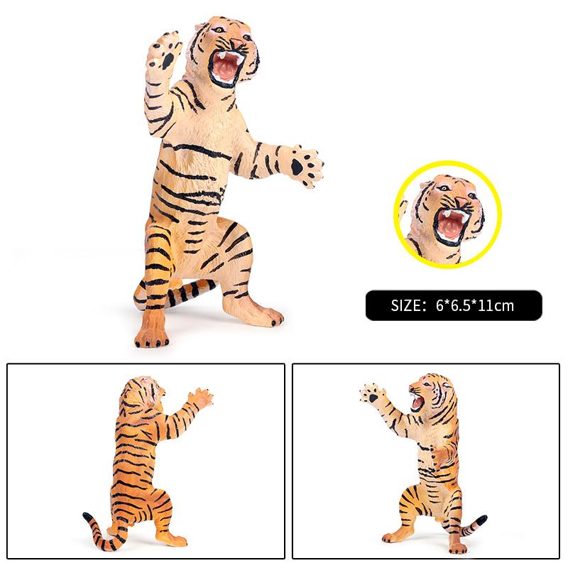 Oenux Оригинал Африканские Дикие Животные Симуляция Свирепый Бенгальский Тигр Сибирский Тигр Белый Тигр Лев ПВХ Модель Обучающие Игрушки