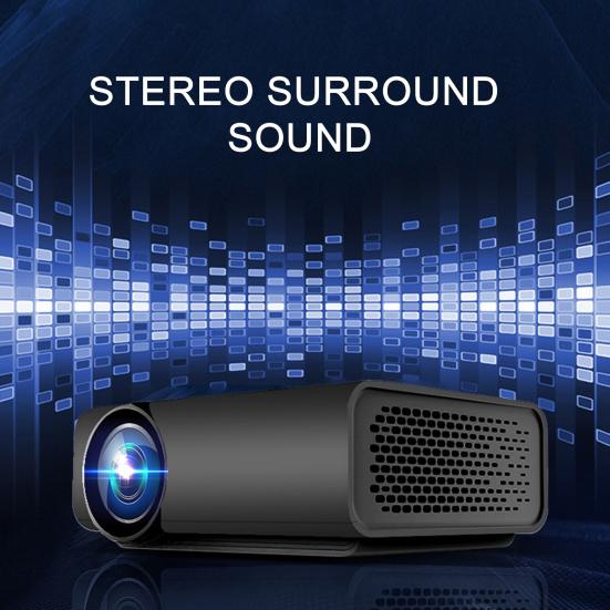 YG530 Mini LED Control Manual Focusing Projector Remote HDMI-compatible /USB/VGA/SD/AV Eye Protection Stereo