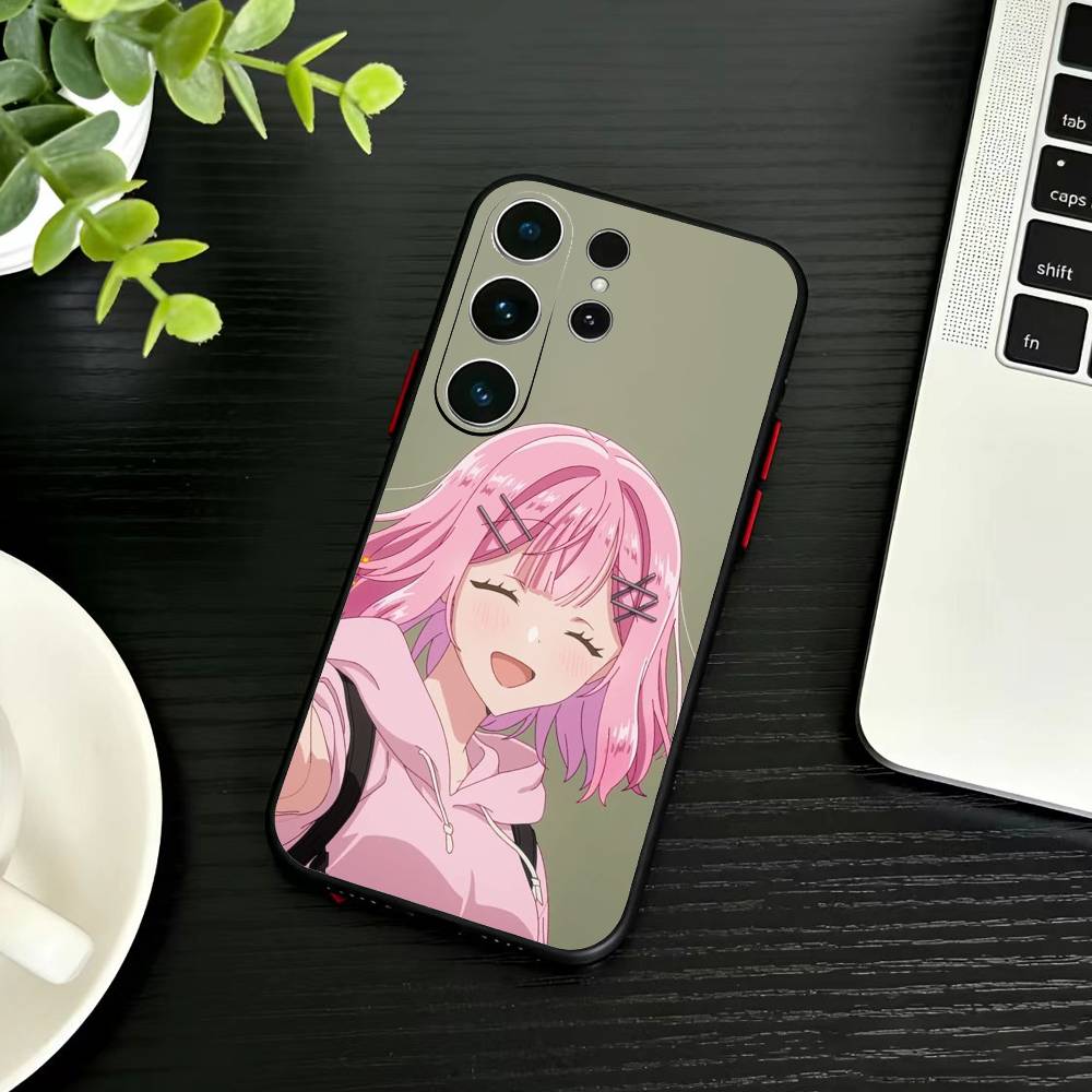 Чехол для телефона с аниме D-Watanare для Samsung S26, S25, S24, S23, S22, S21, S20, Ultra, Plus, FE Черный мягкий чехол