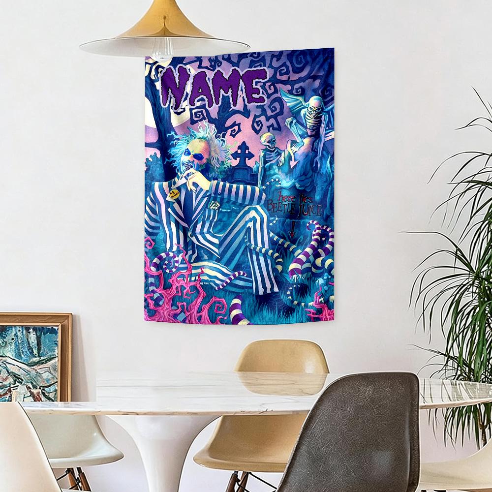 Warner Custom Your Name Wall Decor Tapestry Art For Pet Memorial Birthdaywedding Party Backdrop Family Gift