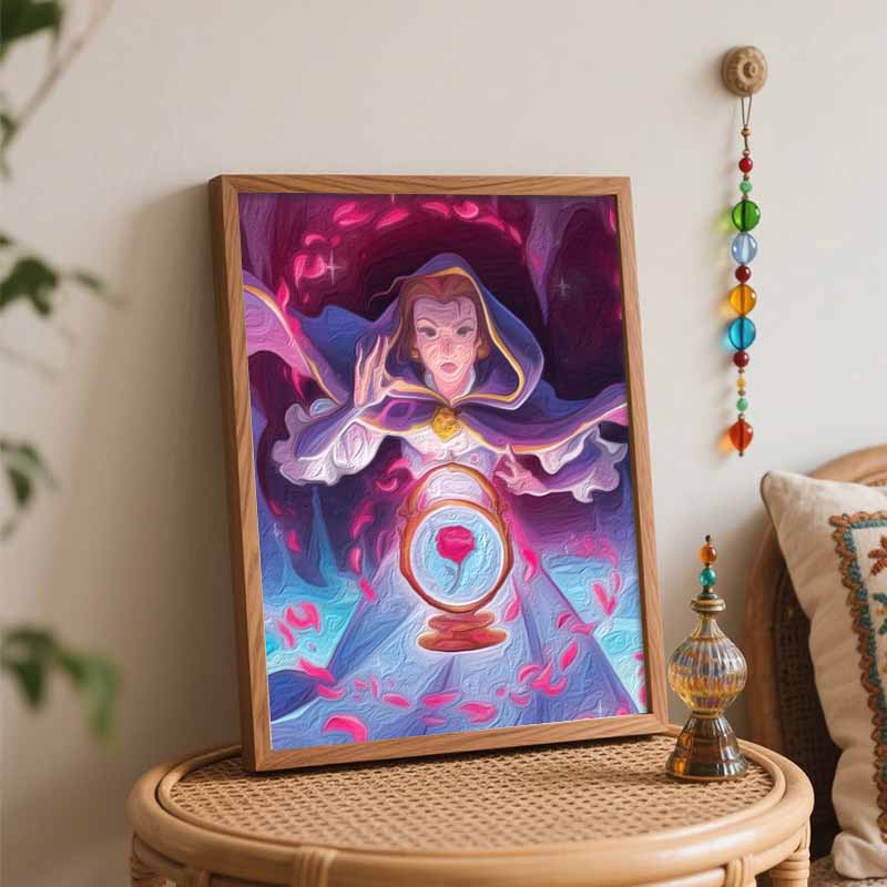Disney Красавица и Чудовище цифровая масляная живопись DIY раскраска ручная роспись ручная роспись заполнение домашний декор настенное искусство декор подарок