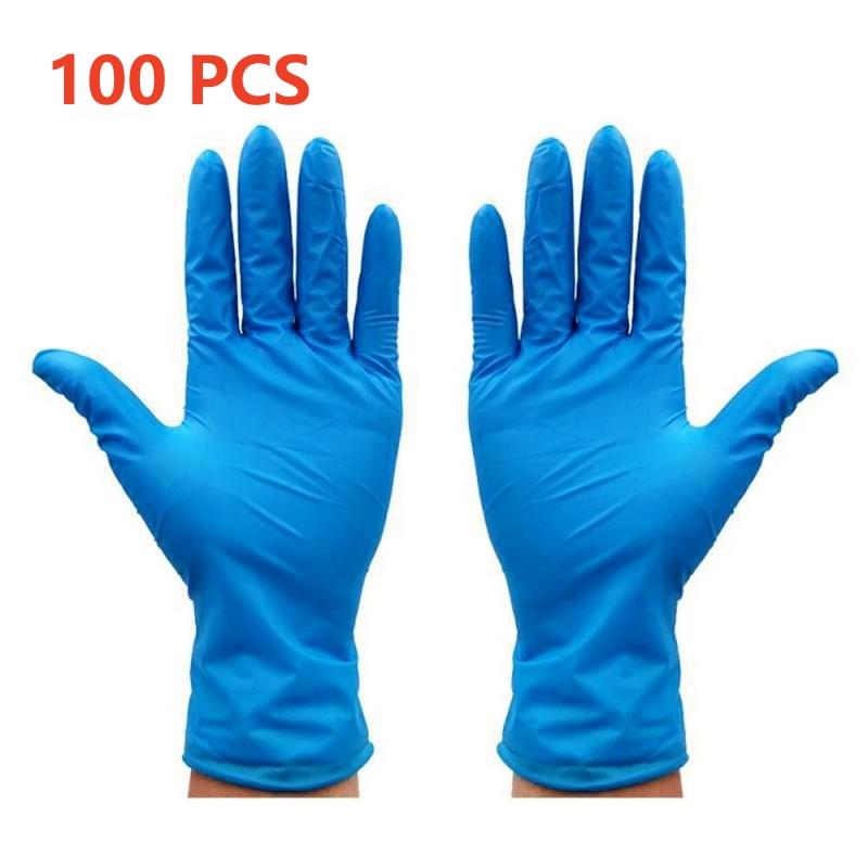20/100PCS White Nitrile Gloves Disposable Household Cleaning Gloves for Kitchen Gardening Beauty Salon Tattoo Working Gloves