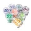 Gradient Pastel Mixed Aurora Pearl Mix Parts 8 Color Set, Mixed Colors