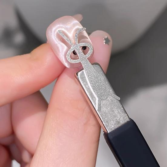 Магнит кошачий глаз в форме сердца, профессиональный инструмент для нейл-арта, позволяющий создавать 3D-эффекты, совместимый со всеми магнитными гелями