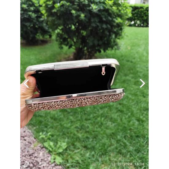 New Model Back Patterned Evening Bag