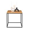 House Nordic Avery Side Table Oak and Black 442752