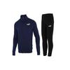 Clean French Terry Sweat Suit Knit Casual Jacket And Pants Set Men Sweat Suit Navy-Blue Black 534517-99