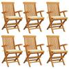 Day and Night - Day and Night Garden Chairs 6 Units Teak Wood with Cream Cushions