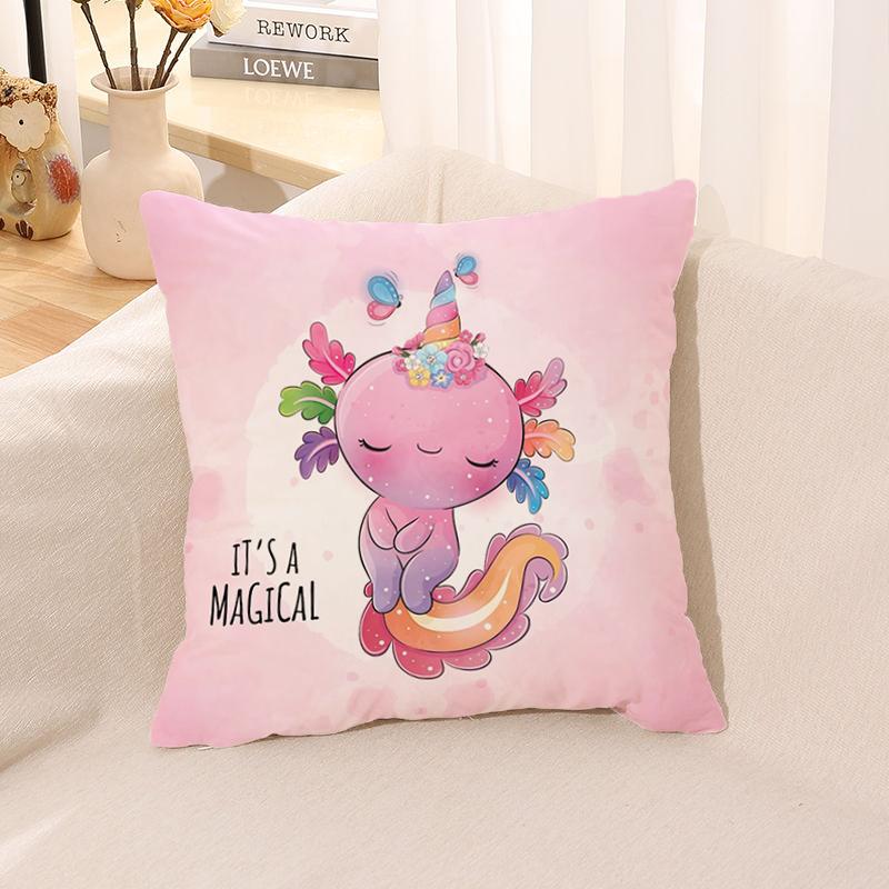 Cute Animal Pillowcase  for Sofa Car Square Cushion Suite Room Anime   Body Cover