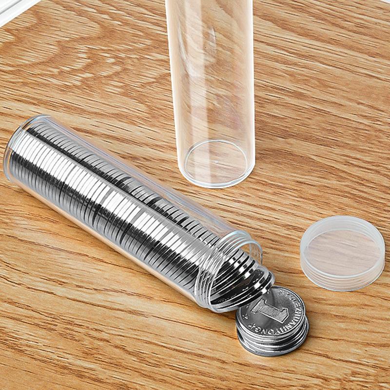 Туба для хранения монет Туба для капсул для монет пенни Органайзер для монет Для защиты коллекции монет Тубы-контейнеры