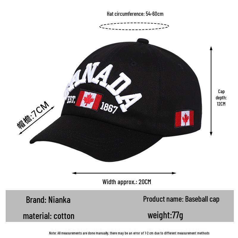 Мужская и женская модная вышитая бейсболка - Повседневный, универсальный солнцезащитный козырек для весны и осени