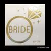 Команда Невесты Девичник Золотые Фольгированные Тату-наклейки для Лица или Тела
