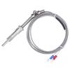 Compression Spring Temperature Sensor Shielded Wire Temp Measuring Probe  Industrial Temperature