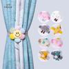 Милые мультяшные животные, подхваты для штор, декоративные держатели для оконных штор, эластичные зажимы для домашнего декора детской комнаты