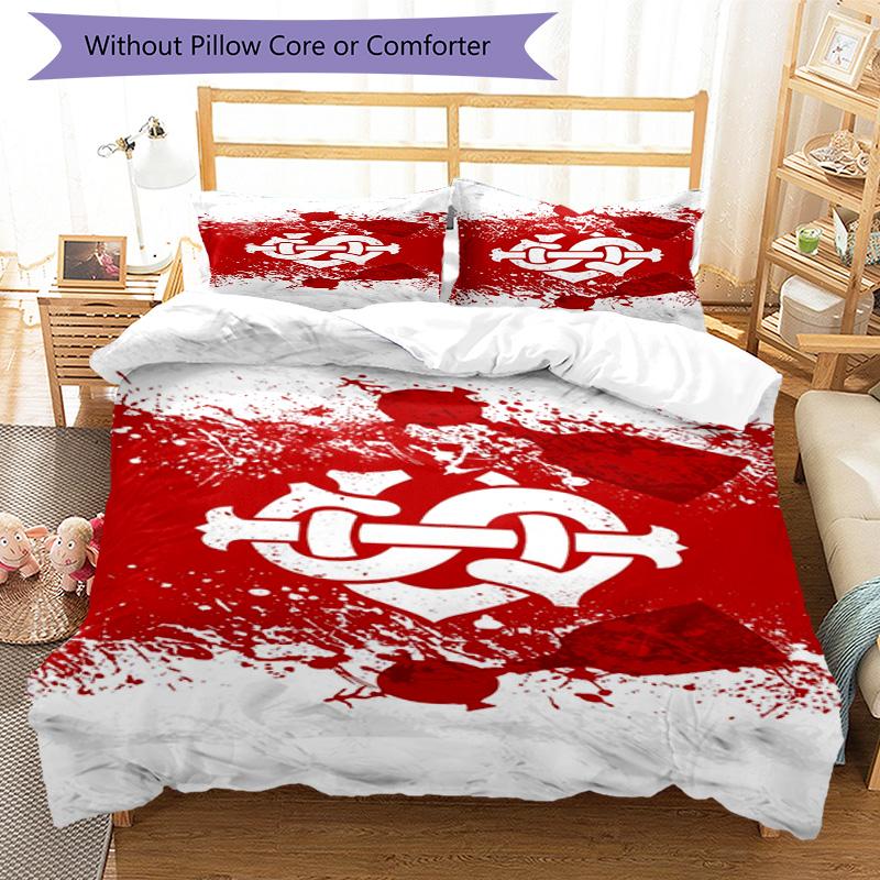 SC Internacional1 Printed Pattern Duvet Cover Set – includes 1 duvet cover and 2 matching pillowcases Bedroom decor Christmas gifts