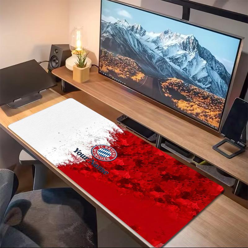 Fc Bayern Munich Custom Name Large Size Mouse Pad Large Gaming Table Cushion Non-slip Laptop Tablet Big Mousepad XXL Mat Mini PC Playmat With Lock edg