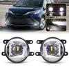 Светодиодная противотуманная фара для Toyota Sienna 2024 Передний бампер Противотуманный фонарь Светодиодный модуль высокой мощности 12В
