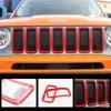 ABS Car Front Grille Decoration Ring Cover Stickers For Jeep Renegade 2019 Up Car Exterior Accessories