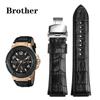 Genuine Leather Watchband For GUESS W0040G3 W0247G3 W0040G7 Series Blue Cowhide Watch Straps 22mm Wrist Band Men Bracelet