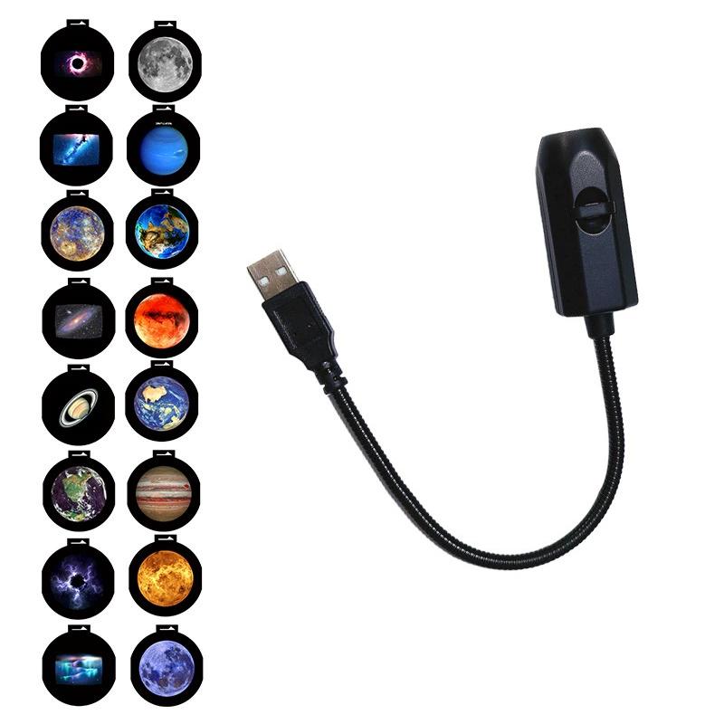 USB Проектор Звездное Небо Ночник Луна Земля Потолочная Лампа Пульт Дистанционного Управления 360 Градусов Вращающийся Свет для Атмосферы Дома Спальни