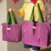 Складная водонепроницаемая сумка для покупок: Стильная вместительная сумка для студентов и покупок