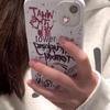 Graffiti English Soft Case for iPhone 11/12/13/14 Pro/15 Pro Max In White