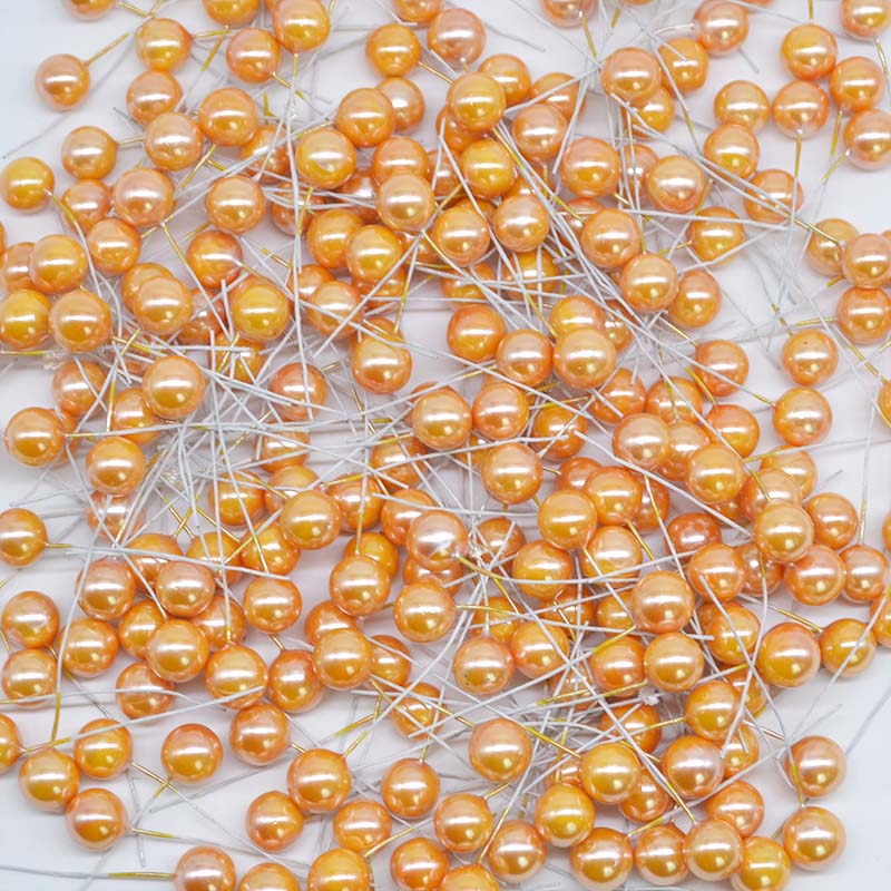 50-300 шт. жемчужные тычинки искусственные цветы маленькие ягоды вишня для свадебной вечеринки подарочная коробка рождественский венок своими руками украшения для дома