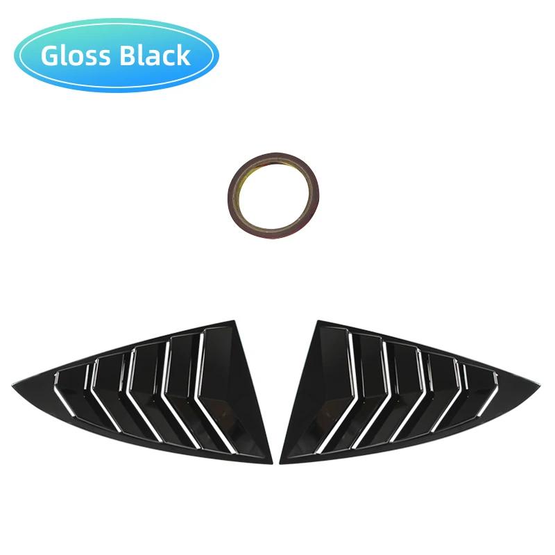 For Tesla New Model 3 2017-2025 Car Rear Triangle Window Shutters Sunshade Modified Decoration Carbon Fiber Accessories