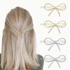 Bow Hairpin Love Pentagonal Alloy Clip Cute Hair Accessories Frog Clip Jewelry Female Bangs