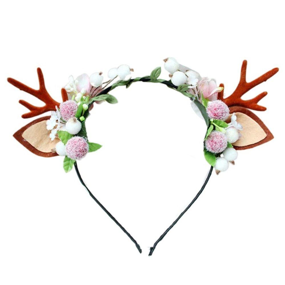Make Up Flower Branch Hair Accessories Antlers Headband Korean Style Head Hoop Women Hair Band