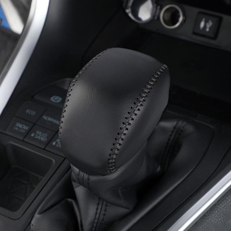 Для Toyota RAV4 XA50 2019 2020 2021 2022 2023 2024 натуральная кожа ручное шитье шестерня AT автомобиль рычаг переключения передач ручка чехол