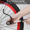 Велосипедный надувной насос, водонепроницаемый, алюминиевый сплав, шкала высокого давления, велосипедный воздушный насос, товары для дома