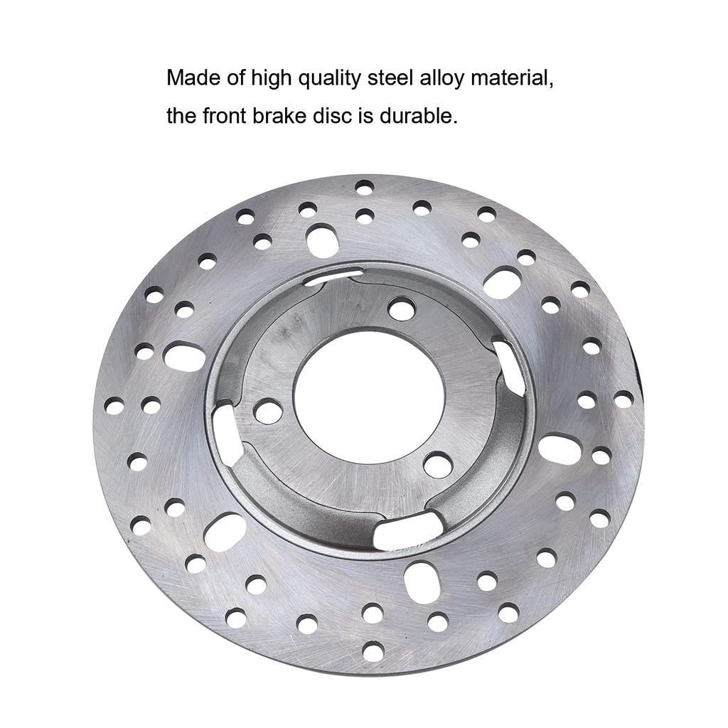 Disc Brake Rotor, 180mm/7.1" Front Brake Disc Steel Alloy Replacement Yamaha for Most Chinese Scooters and Motorcycles