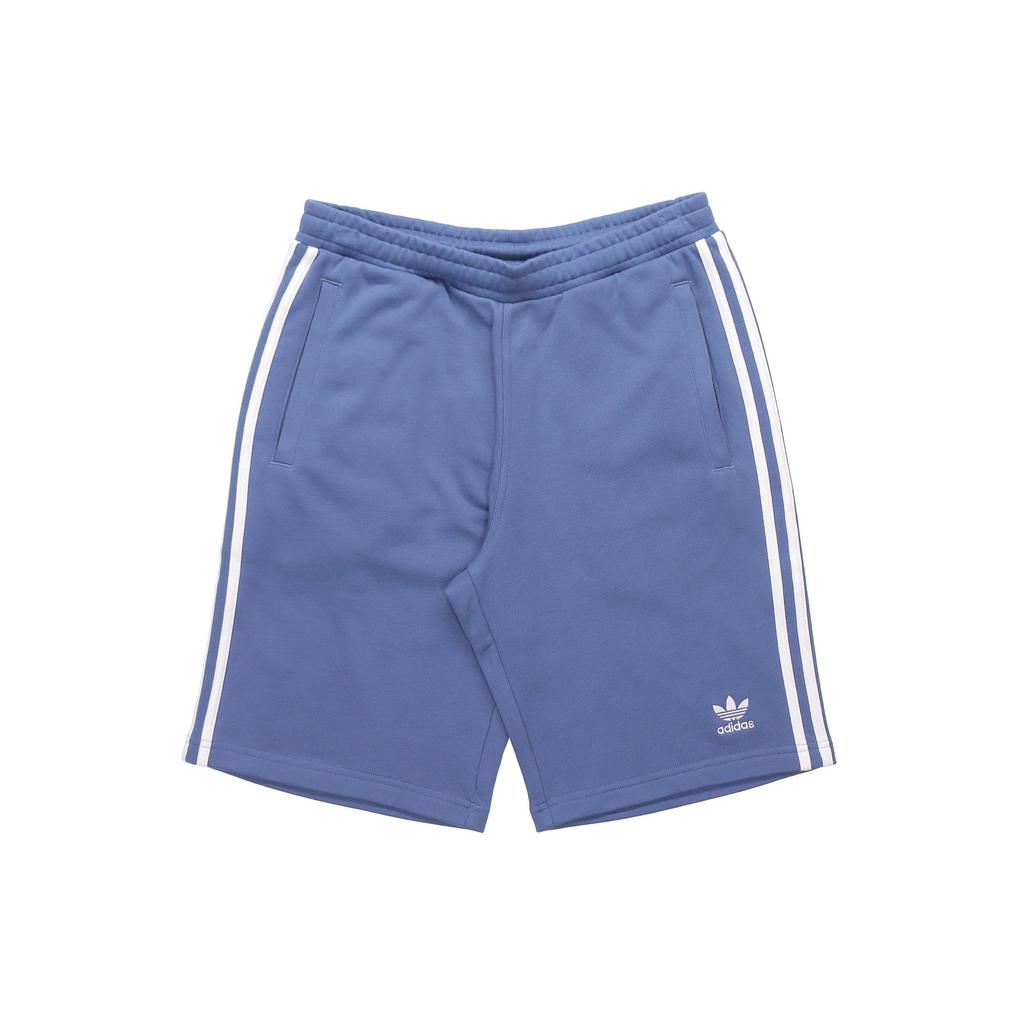 Adidas Мужские шорты с вышивкой в три полоски Originals Trefoil, синие GN4474