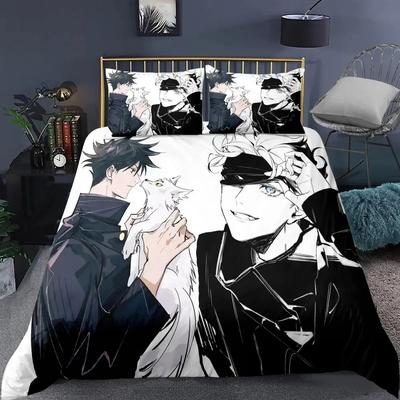 Коллекция постельного белья Jujutsu Kaisen  Знаменитые аниме пододеяльники Коллекции Одеяло с постельным бельем Односпальный Двуспальный Queen King Односпальный Размер Дропшиппинг Подарок