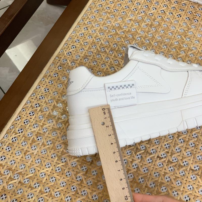 Женская весенняя повседневная спортивная обувь из натуральной кожи на толстой подошве