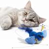 Chirping Bird Cat Toy Interactive Flapping Wings Plush Bird Toy Battery Operated Stimulate