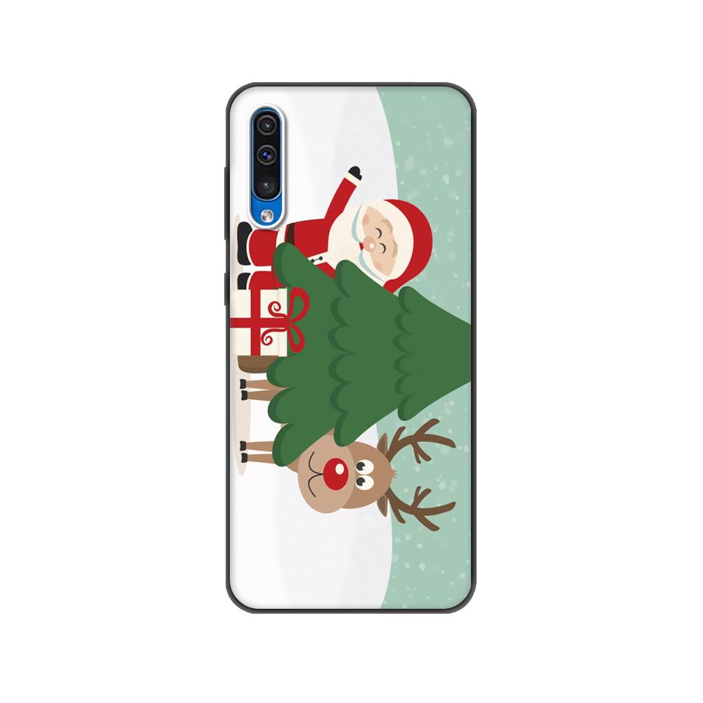 Черный чехол из ТПУ для Samsung Galaxy A50 50S A30S A10 A01 A11 A21S A31 A41 A51 A71 M21 M30S S10 LITE чехол милый рождественский
