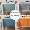 Waterproof Washable Japanese Oil-Proof Tablecloth for Rectangular Coffee Tables