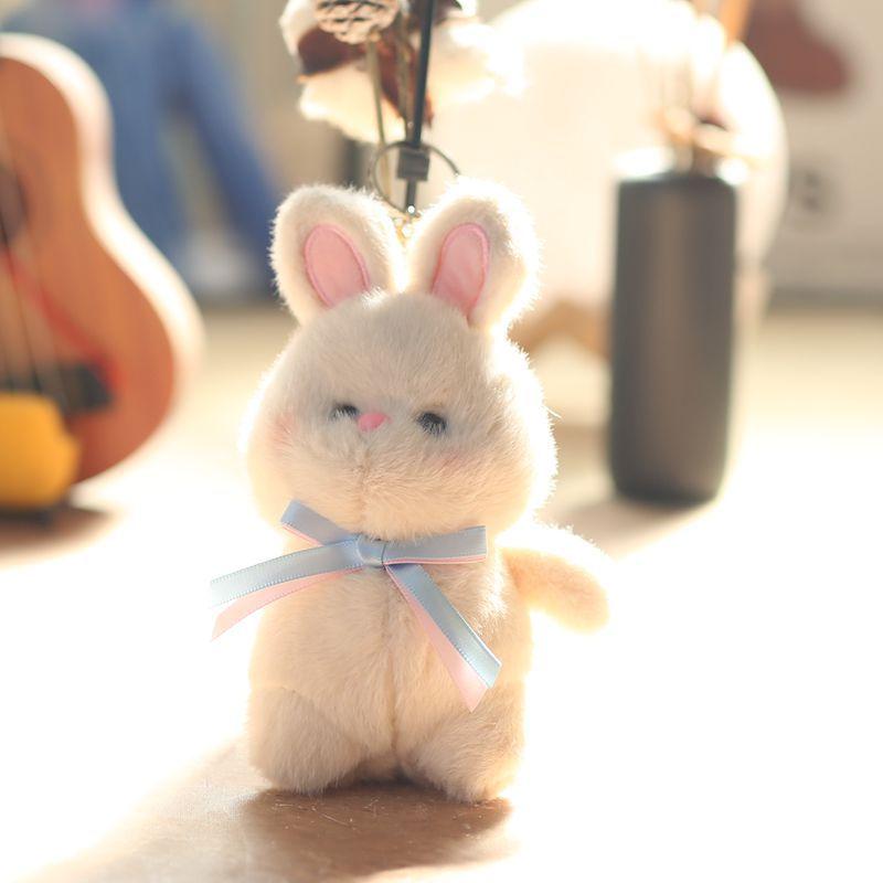 Милый маленький кролик кулон плюшевая игрушка кукла плюшевая игрушка кукла мультфильм сумка подвесной брелок