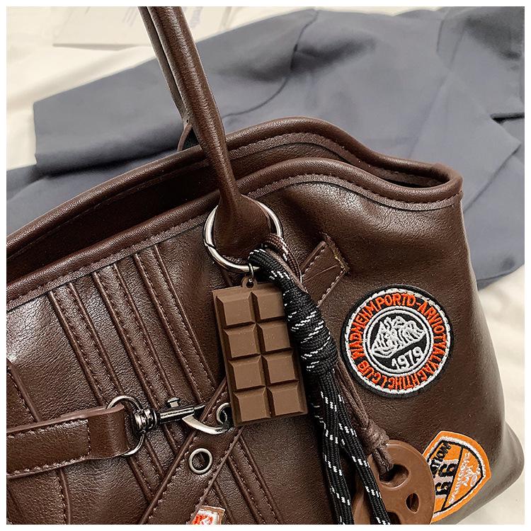 2024 Женская универсальная сумка-тоут в студенческом стиле большой вместимости