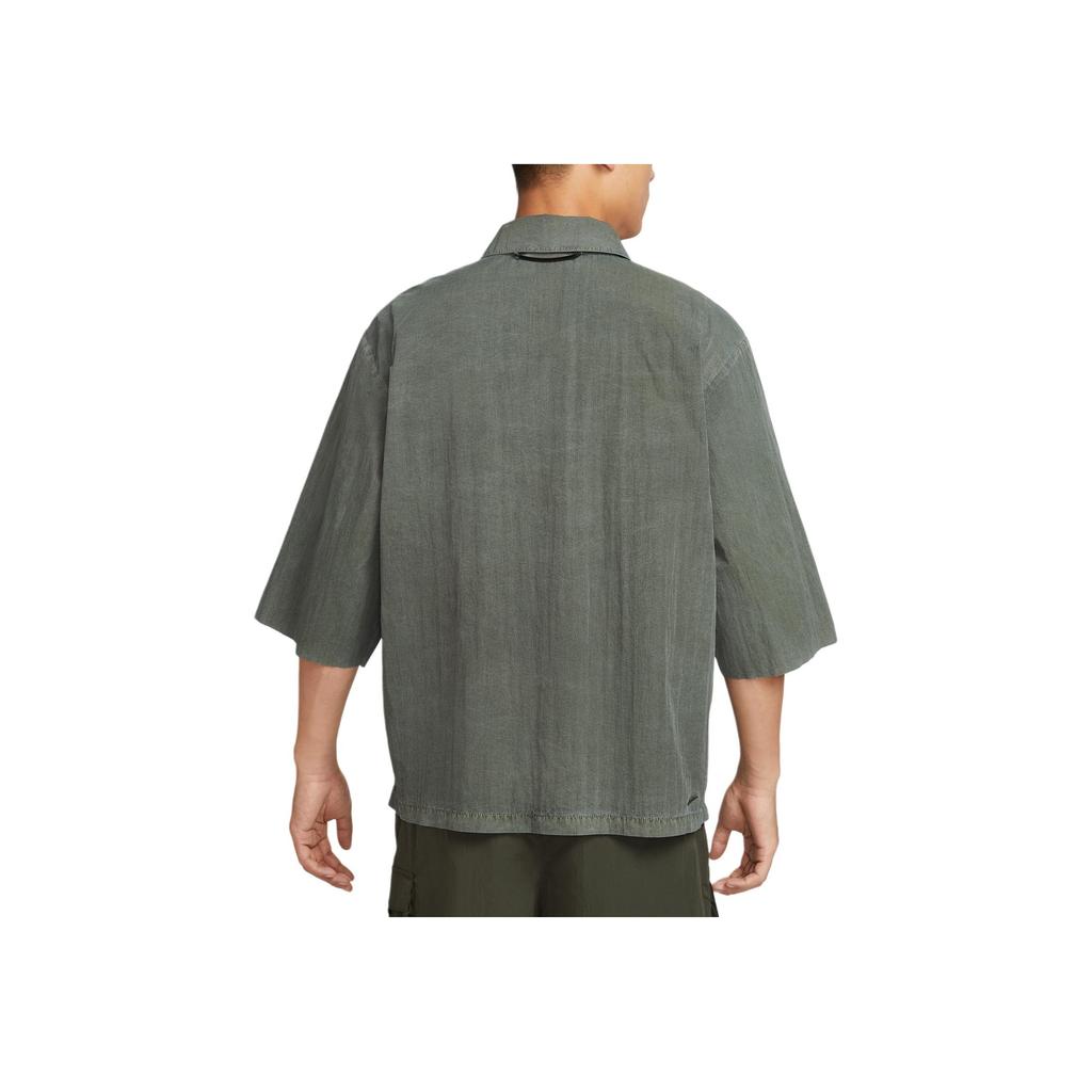 Nike SS25 Спортивный Повседневный Удобный Мягкий Модный Футболка с Коротким Рукавом Мужские Топы Серо-Зеленый HJ2955355