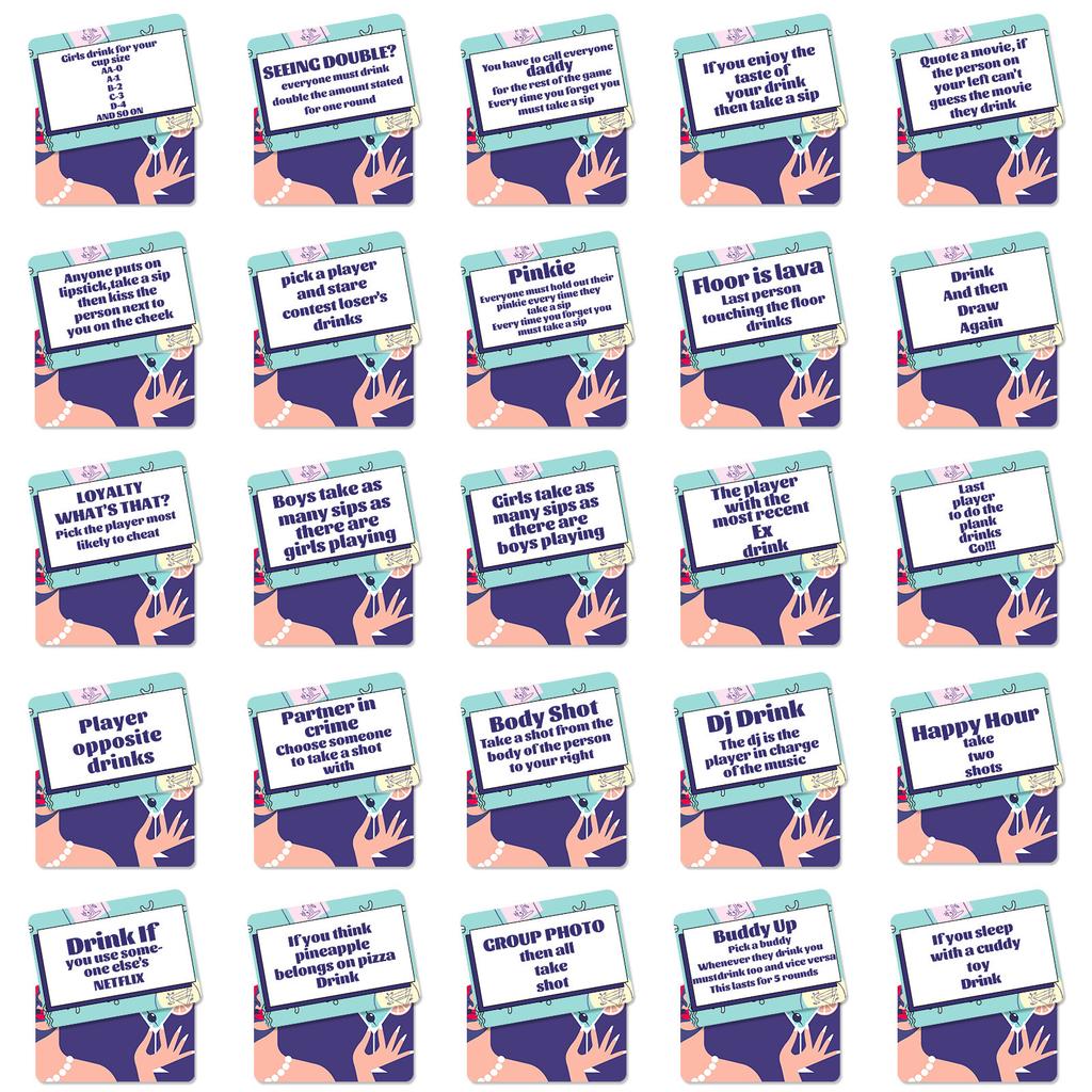 50 Карт для настольной игры Многопользовательские Интерактивные Разминочные игровые карты Досуг и развлечения Веселье для вечеринки Командообразующие карты Карты для настольной игры