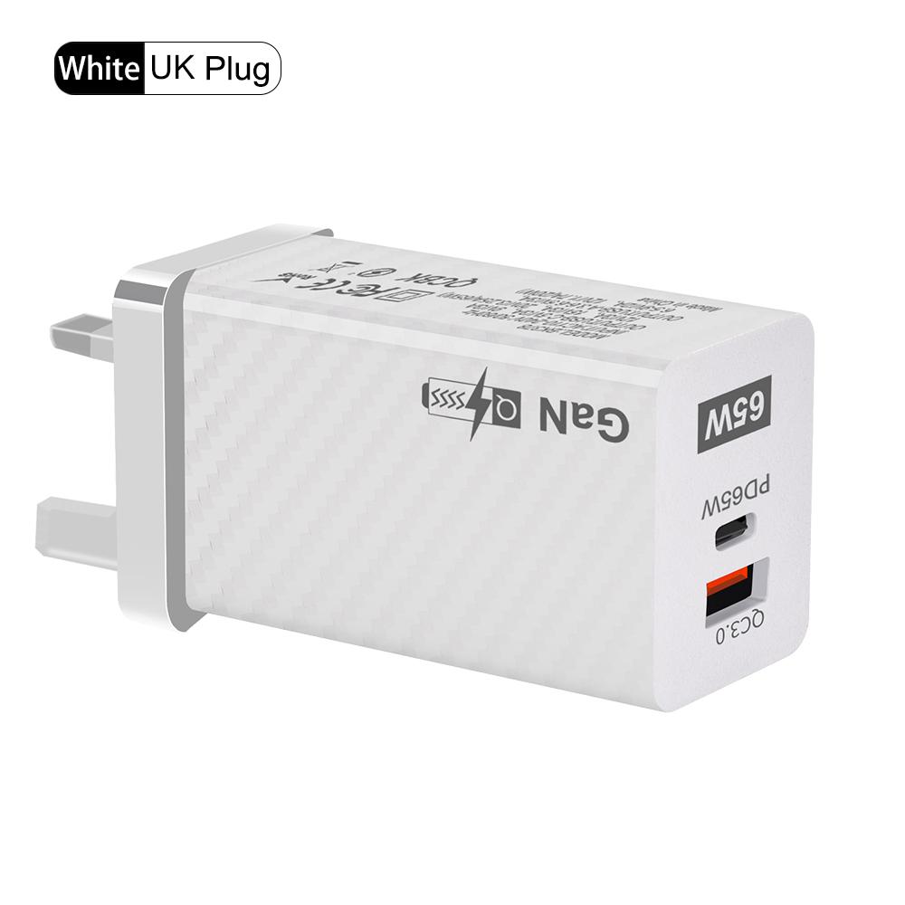 65 Вт GaN зарядное устройство PD Quick Charge 4.0 3.0 Type C USB C быстрое зарядное устройство адаптер мобильный телефон портативное зарядное устройство для планшета iPhone 15 14