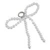 Stylish Bowknot Pendant with Fringe Fashionable Beaded Bowknot Phone Hangings Accessory for Women's Phones and Keychains