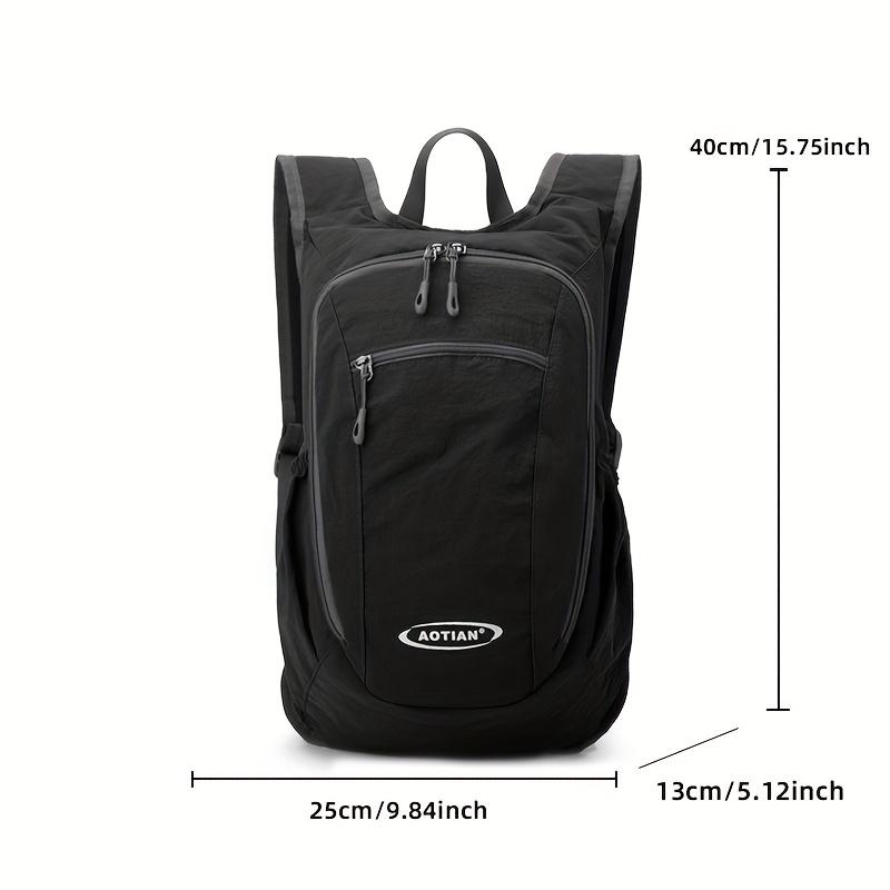Lightweight and Foldable Men's Travel Backpack, Large Capacity Hiking Backpack, Zipper Closure, Outdoor Women's Sports Bags