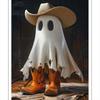 Unique Cowboy Ghost Statue Decorative Resin Figurine Perfect For Halloween Home Decor