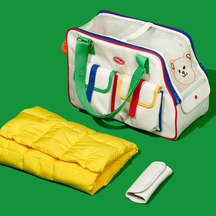 [pethroom X Wiggle Wiggle] Pet Travel Bag Dog Carrier Companion Dog Bag Travel Cage