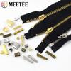 Meetee 20 комплектов 3# 5# 8# 10# Металлический U-образный стопор для молнии, фиксатор конца молнии для шитья, сумки, одежды, комплект для ремонта молний, DIY аксессуары